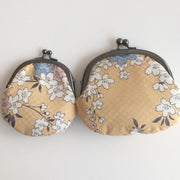Coin Purse (Gamaguchi)—SAKURA PATTERN—YELLOW