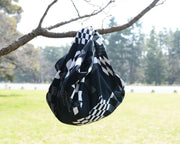 Furoshiki—CHECKERED—BLACK & WHITE