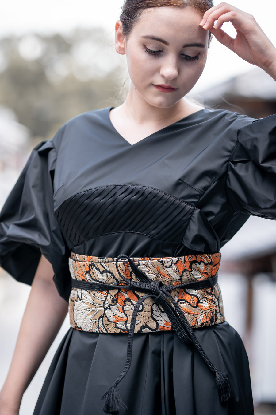 Yui Kimono Belt (Obi)—GREEN