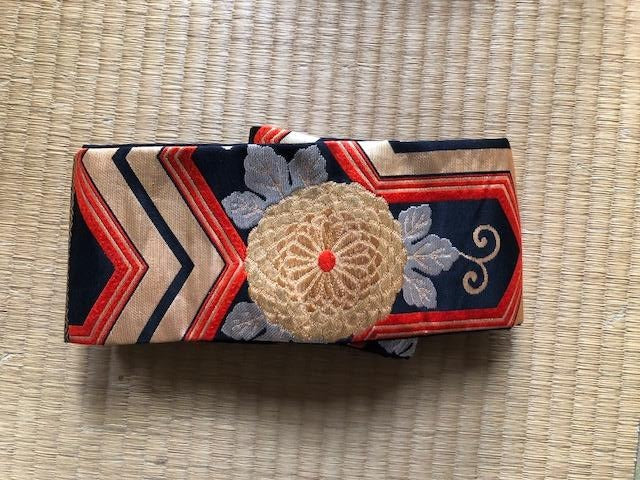 Yui Kimono Belt (Obi)—BLACK & GOLD