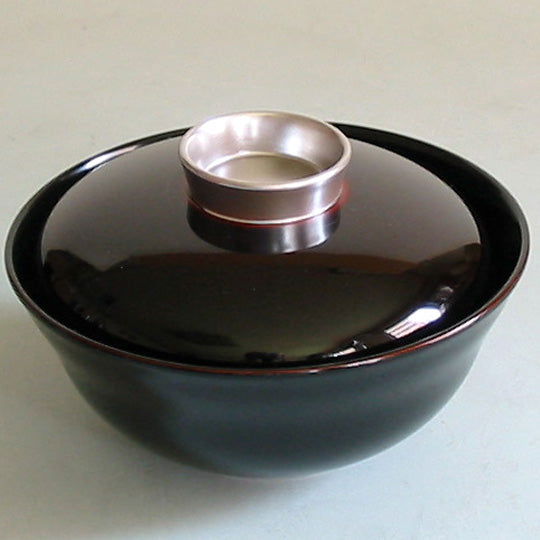 black urushi soup bowl for zoni 