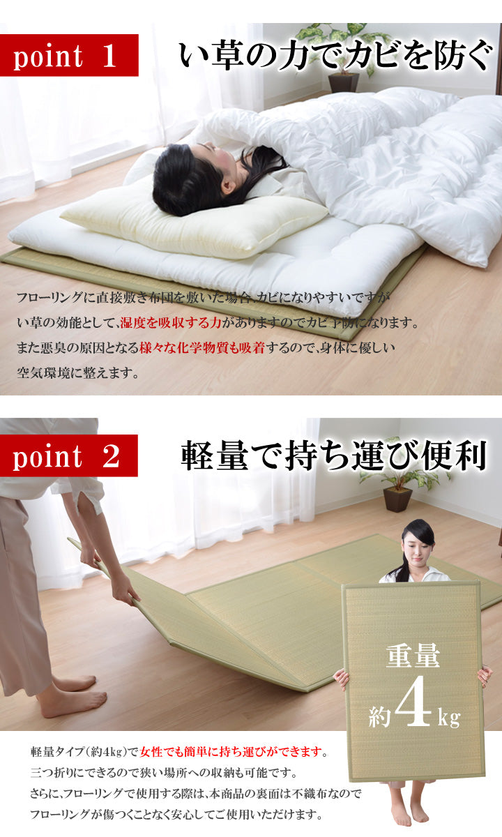 Folding Tatami for Wooden Floors (3 Size Options)
